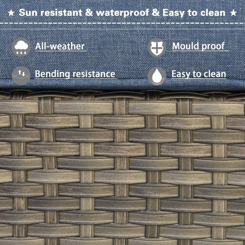 Latimer Wicker/Rattan 5 - Person Seating Group with Cushions