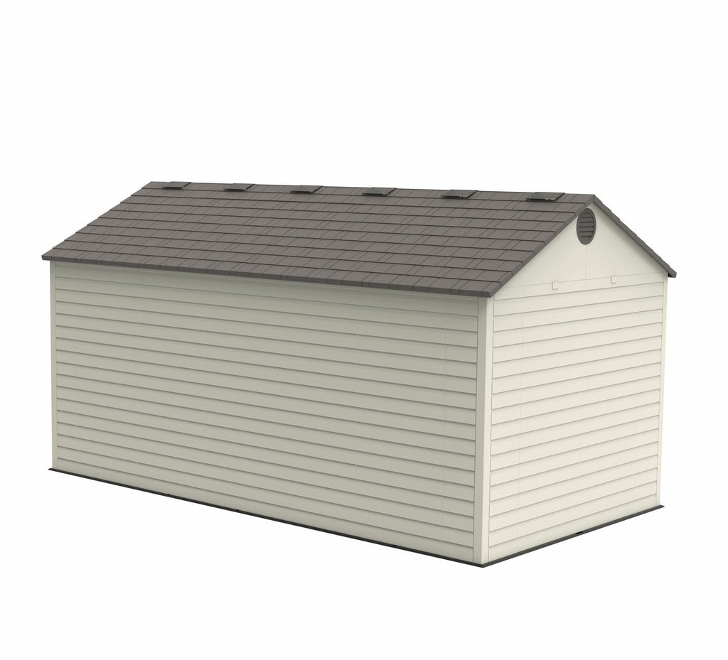 Dual Entry 15 ft. W x 8 ft. D Plastic Storage Shed
