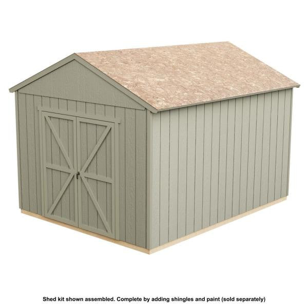 Do-it Yourself Rookwood 10 ft. x 12 ft. Wooden Storage with Flooring Included