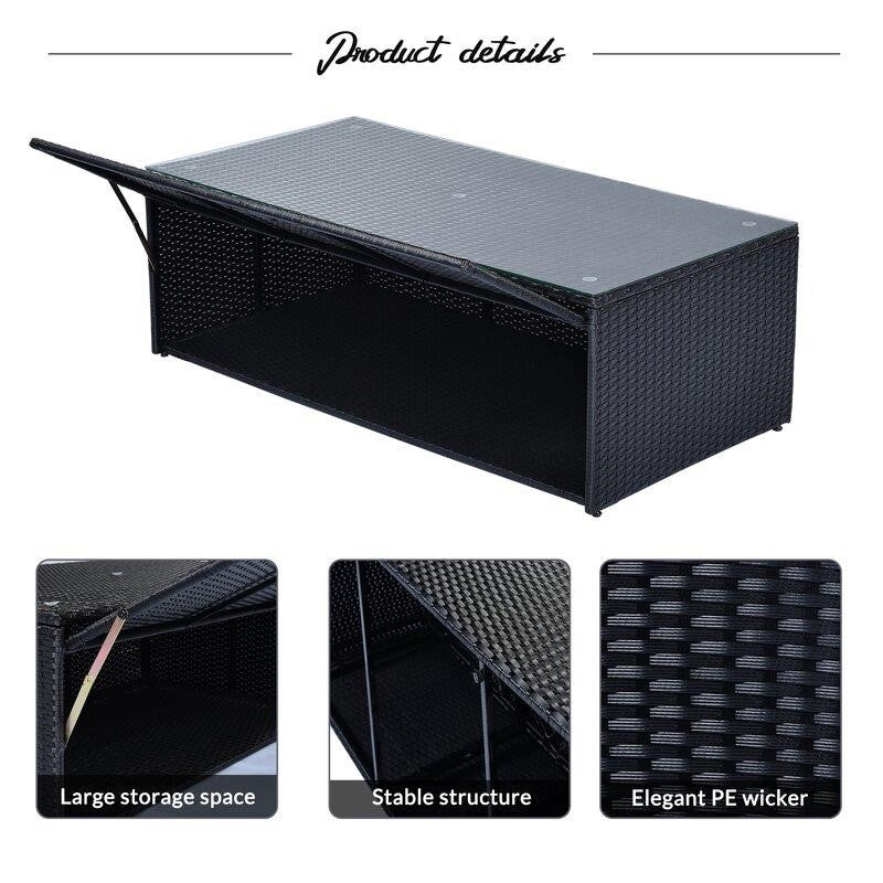 Jakye Wicker/Rattan 7 - Person Seating Group with Cushions