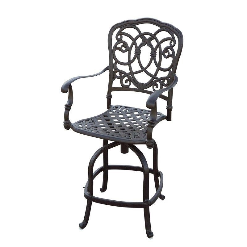 Baucom Round 6 - Person 60'' Long Bar Height Dining Set with Cushions