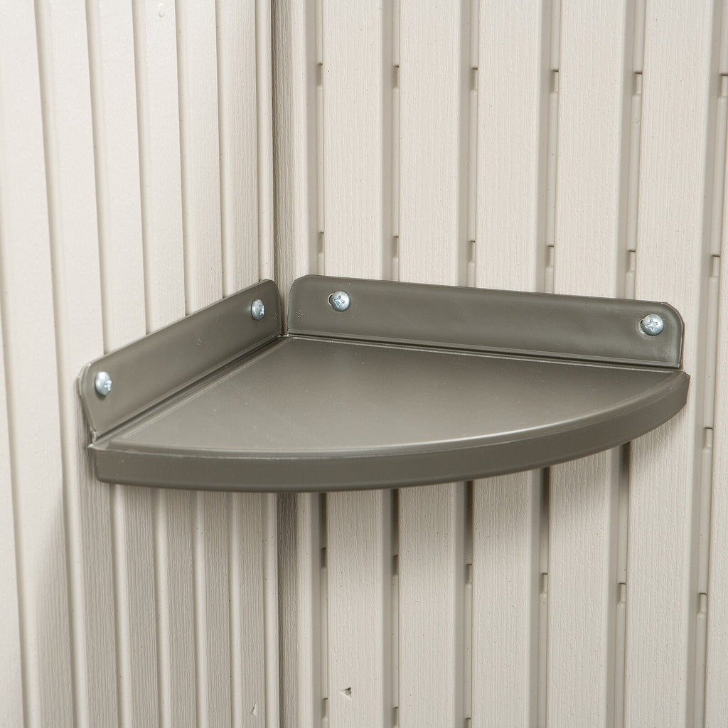 8 ft. W x 7 ft. 4 in. D Plastic Storage Shed