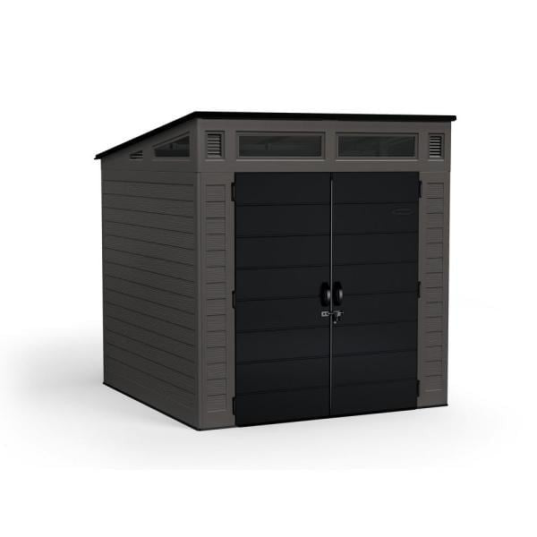 Modernist 7 ft. 2.5 in. x 7 ft. 3.5 in. x 7 ft. 5.5 in. Resin Storage Shed