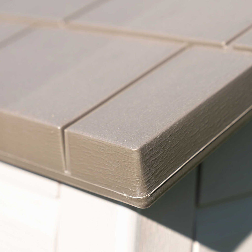 Side 10 ft. W x 8 ft. D Plastic Storage Shed