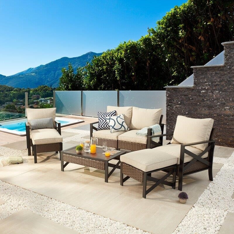 Ajaycia 4 - Person Seating Group with Cushions