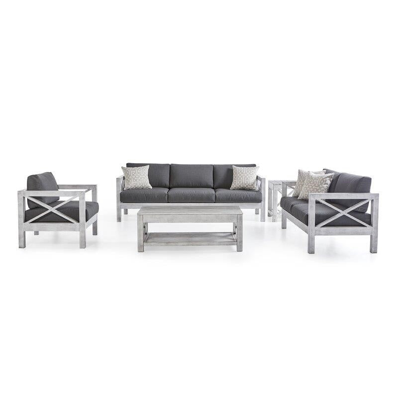 Abbi-Rose 6 - Person Seating Group with Sunbrella Cushions