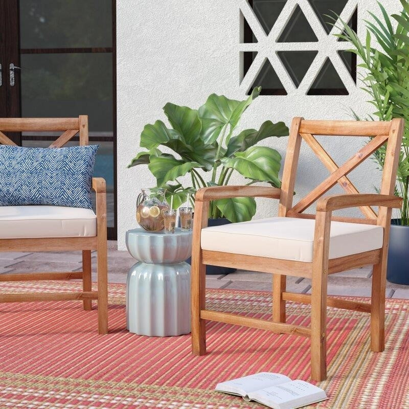 Diboll Rectangular 6 - Person 60'' Long Dining Set with Cushions