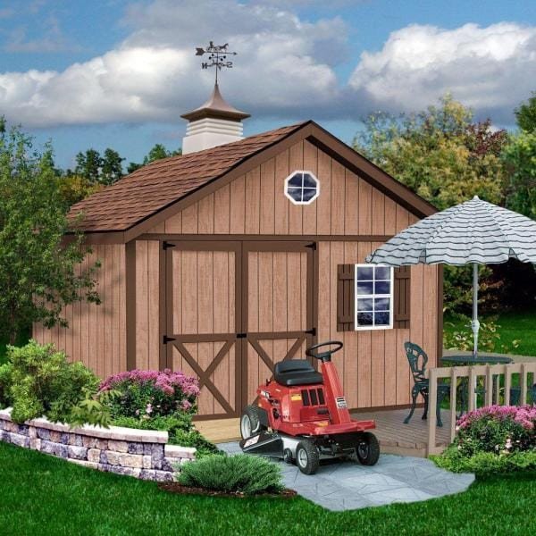 Brandon 12 ft. x 16 ft. Wood Storage Shed Kit
