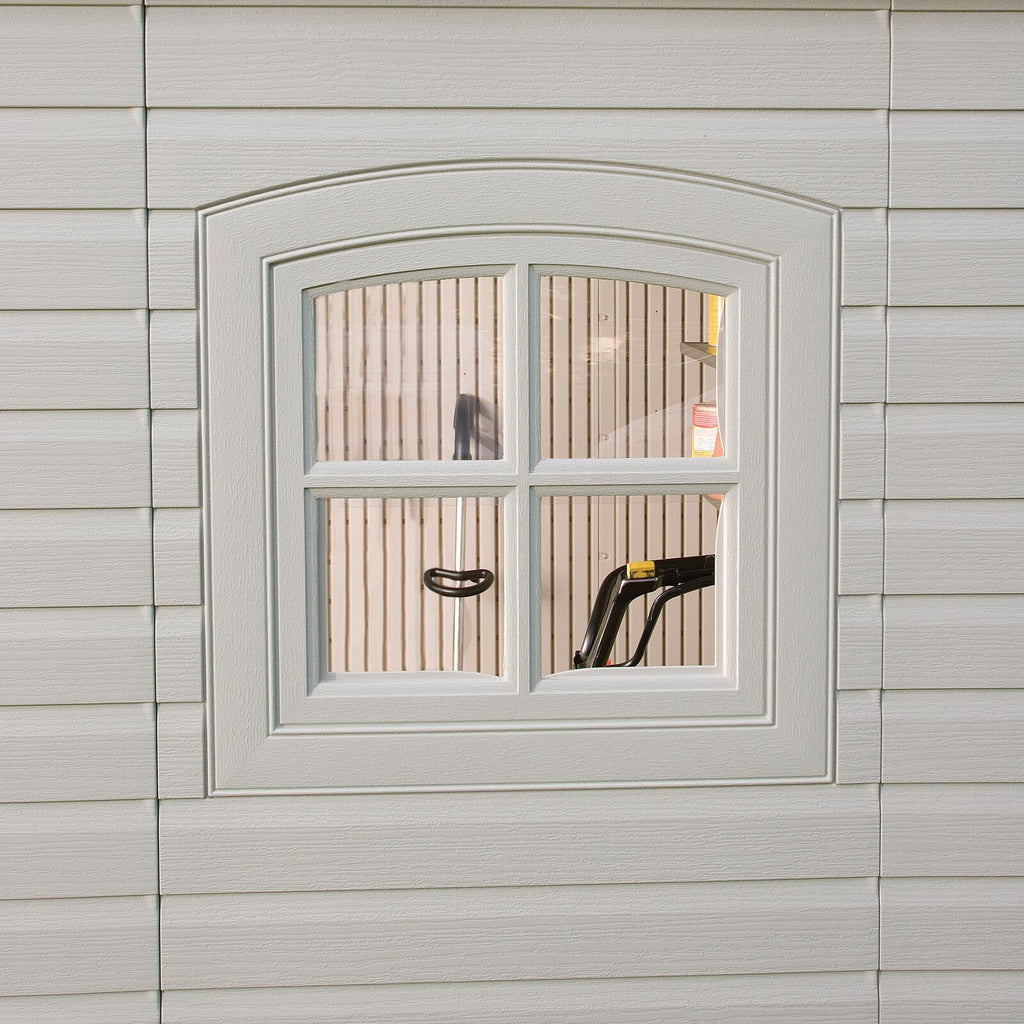 8 ft. W x 7 ft. 4 in. D Plastic Storage Shed