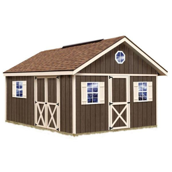 Fairview 12 ft. x 16 ft. Wood Storage Shed Kit