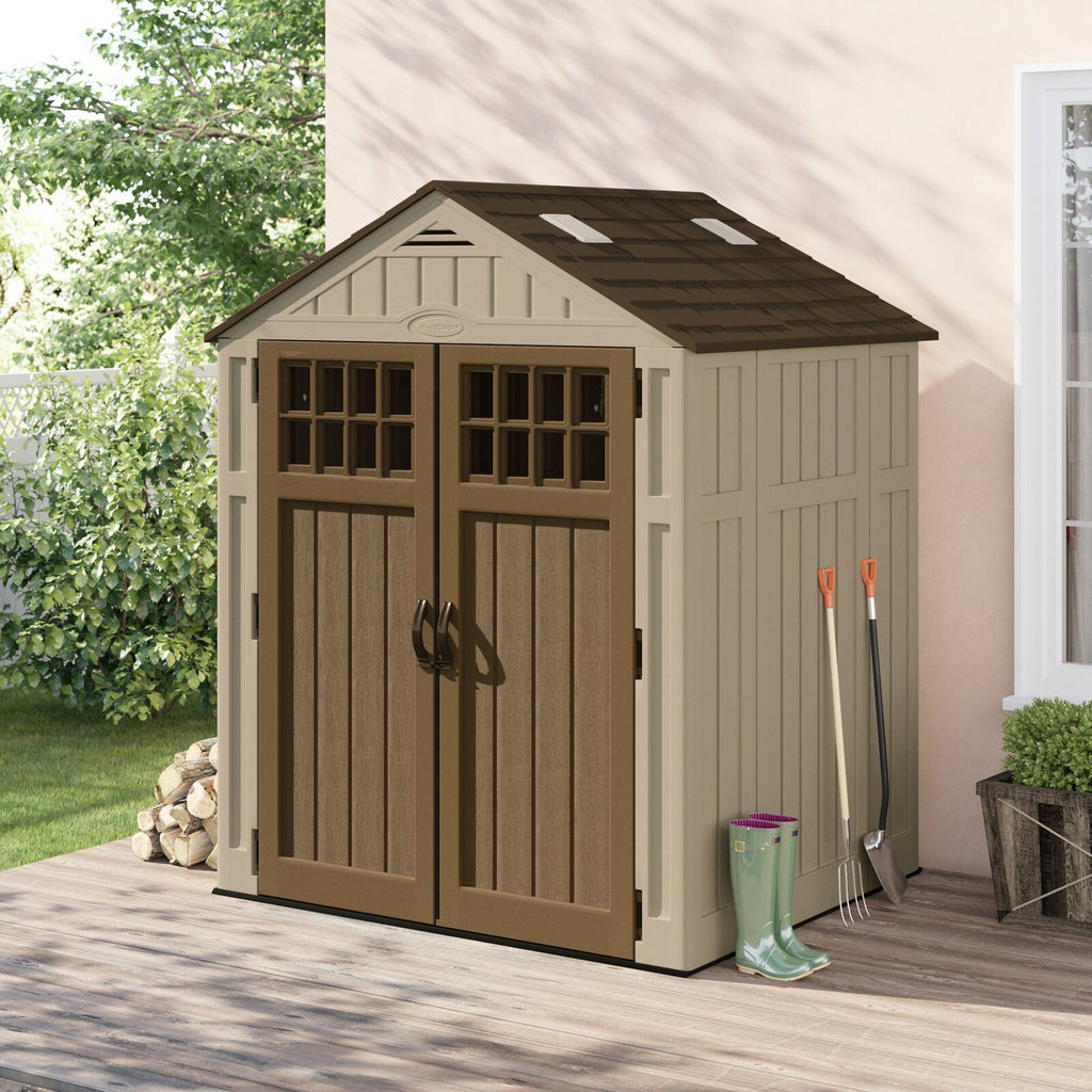 6 ft. 3 in. W x 5 ft. 6 in. D Resin Storage Shed