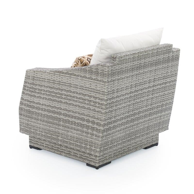 Castelli Wicker/Rattan 2 - Person Seating Group with Cushions