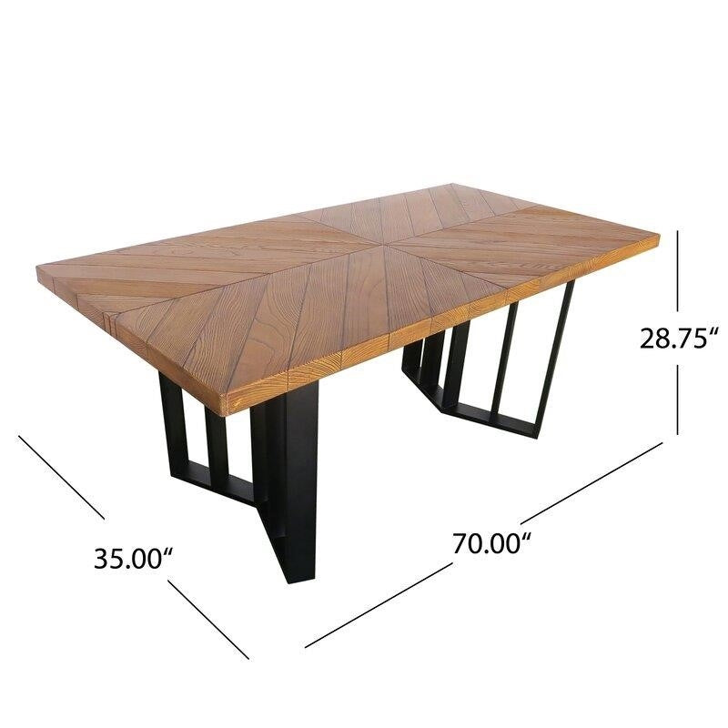 Bohon Rectangular 70'' Long Picnic Table
