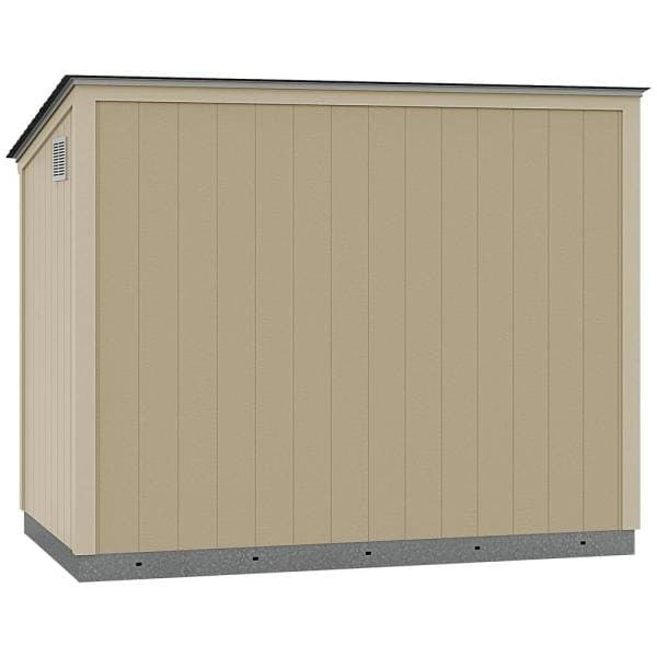 Installed The Tahoe Series Lean-To 6 ft. x 10 ft. x 8 ft. 3 in. Un-Painted Wood Storage Building Shed and Sidewall Door