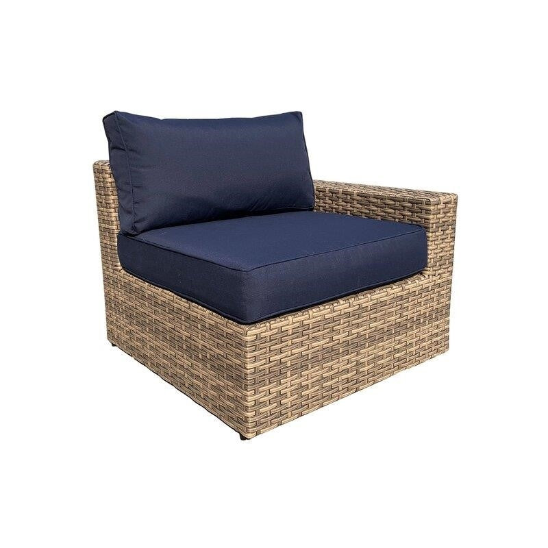 Alhambra Wicker/Rattan 4 - Person Seating Group with Cushions