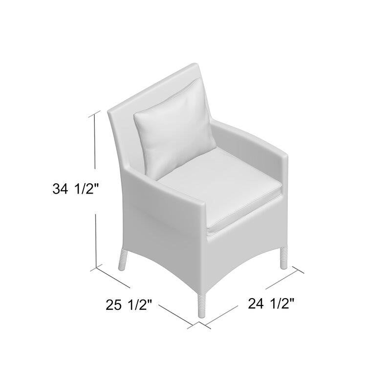 Brentwood Rectangular 10 - Person Dining Set with Cushions