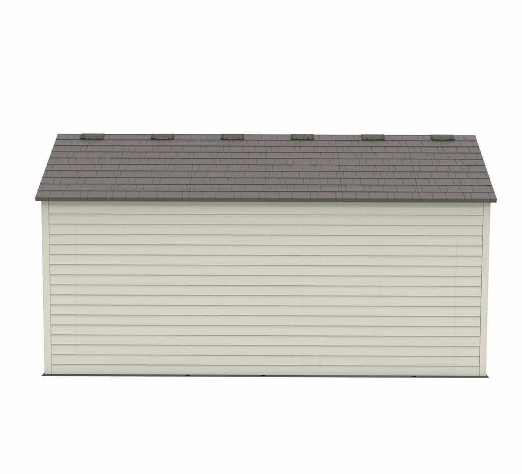 Dual Entry 15 ft. W x 8 ft. D Plastic Storage Shed