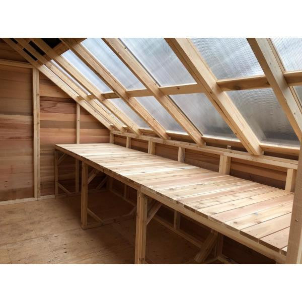 Sunhouse 8 ft. x 12 ft. Western Red Cedar Garden Shed