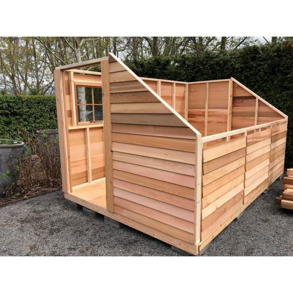 Sunhouse 8 ft. x 12 ft. Western Red Cedar Garden Shed