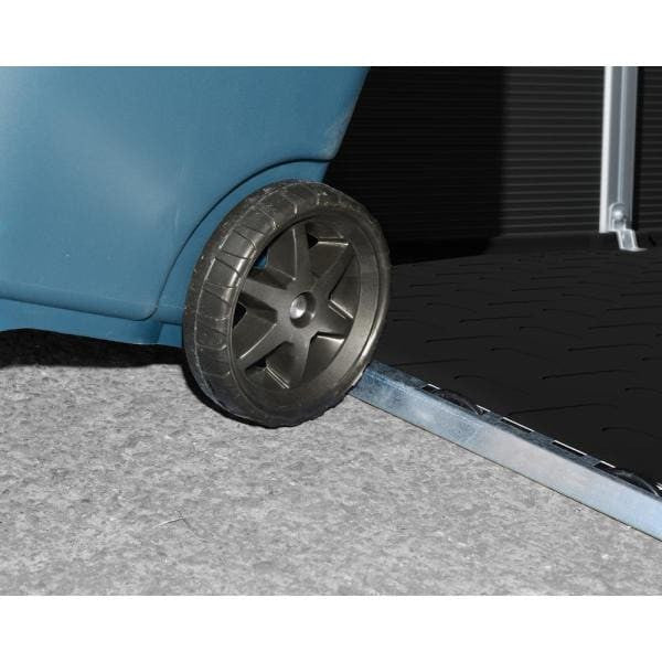 Rubicon 6 ft. x 5 ft. Dark Gray Garden Storage Shed