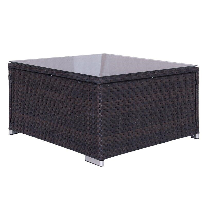 Jahala Wicker/Rattan 6 - Person Seating Group with Cushions